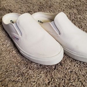Superga White Slip-On